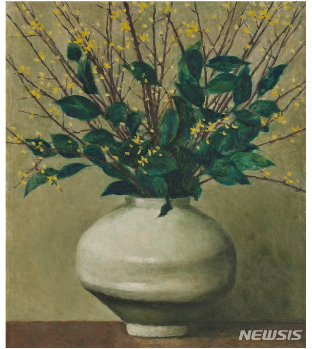 【서울=뉴시스】 도상봉_개나리_oil on canvas_53x45.5cm_1975