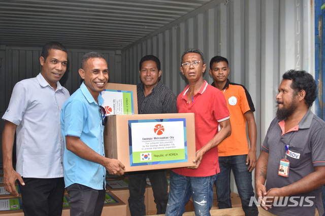 【광주=뉴시스】구길용 기자 = 광주시는 10일 동티모르 XGRR이 이용섭 광주시장에게 ‘사랑의 PC’ 50대를 기증해준 데 대한 감사편지를 보내왔다고 밝혔다. 2019.03.10. (사진=광주시 제공) kykoo1@newsis.com 
