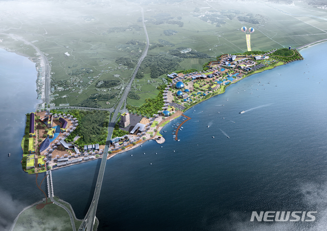 【평택=뉴시스】 정숭환 기자 = 평택호 관광단지 개발사업 조감도 (사진 =평택시 제공)