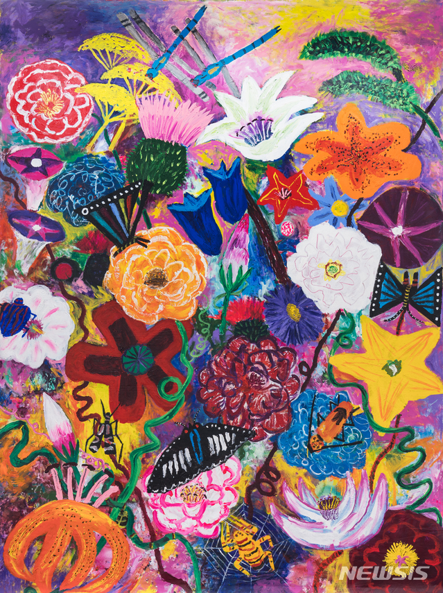 【서울=뉴시스】 Kim Chong Hak, Untitled, 2005, Acrylic on canvas, 410x300cm 사진은 조현갤러리 제공