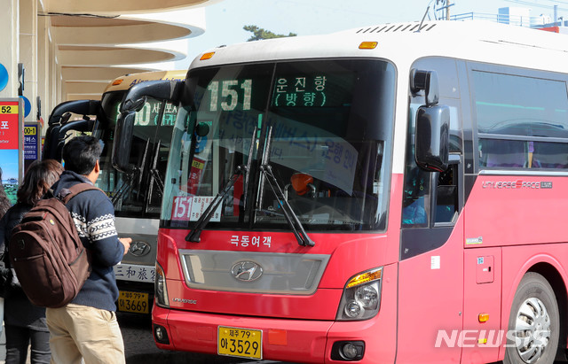 【제주=뉴시스】우장호 기자 = 제주 버스터미널 모습. 2019.03.12. woo1223@newsis.com