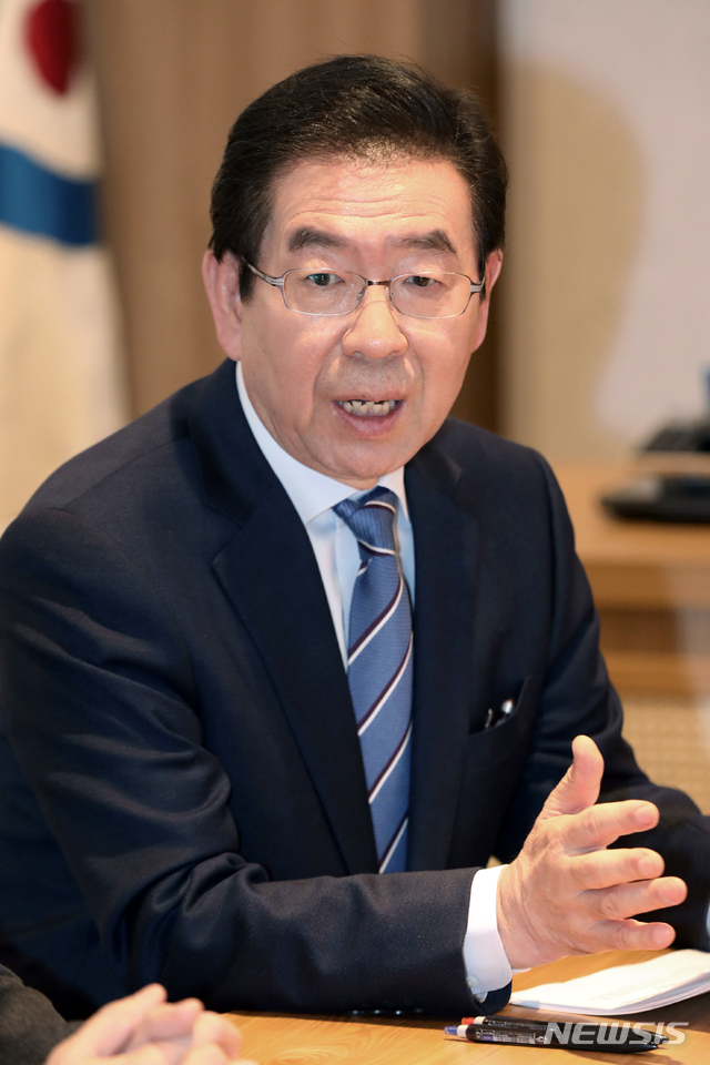 【서울=뉴시스】박원순 서울시장. (사진=서울시 DB)