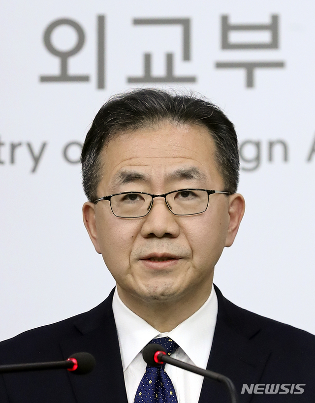 【서울=뉴시스】최진석 기자 = 김인철 외교부 대변인. 2019.05.23 myjs@newsis.com