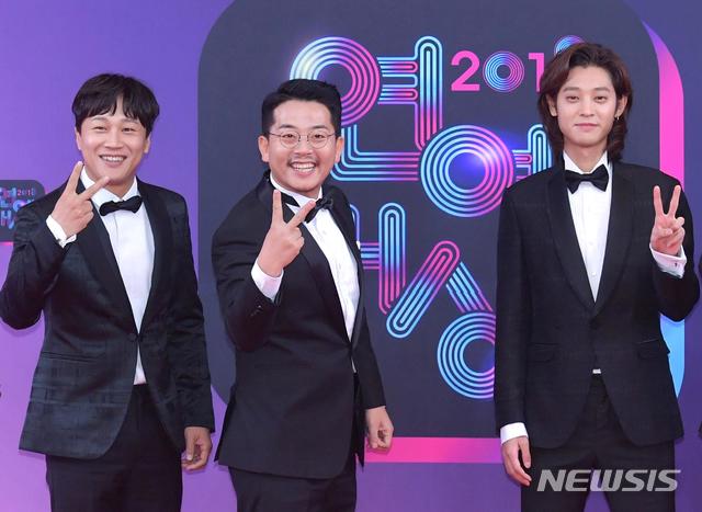 왼쪽부터 차태현, 김준호, 정준영