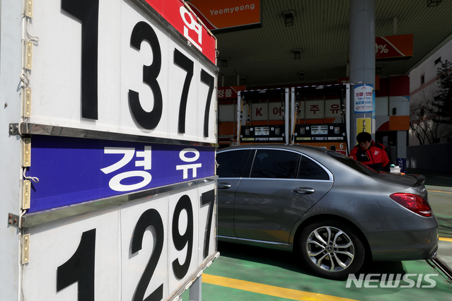 전국 휘발유·경유 가격 5주 연속↑…'본격 상승국면 진입'