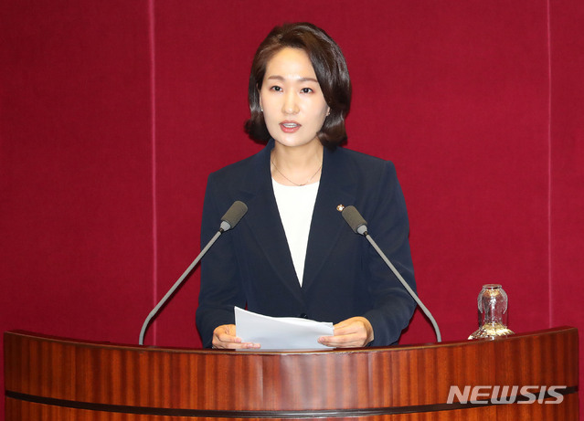 【서울=뉴시스】홍효식 기자 = 바른미래당 김수민 원내대변인 2019.03.22. yesphoto@newsis.com