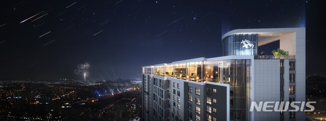 【서울=뉴시스】잠원 훼미리아파트 스카이커뮤니티 투시도