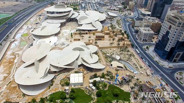 【서울=뉴시스】현대건설이 시공한 카타르 국립박물관.2018.03.31(제공=현대건설)