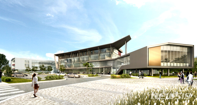 【나주=뉴시스】이창우 기자 = 사진은 한국전력이 추진 중인 빛가람에너지밸리(Energy Valley) 조성 사업의 핵심시설인 '한전에너지신기술연구소' 조감도. 이 연구소는 오는 2021년 8월 준공을 목표로 나주혁신산업단지 내에 9월께 착공 예정이다. 2019.04.02. (이미지=한전전력연구원 제공) photo@newsis.com