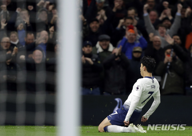 손흥민, 토트넘 새 구장 1호골…49일 만에 골맛(종합)