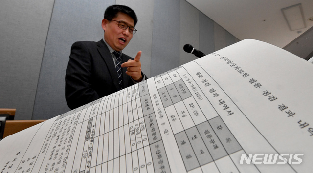 【광주=뉴시스】 신대희 기자 = 4일 광주 동구 5·18 민주화운동기록관 세미나실에서 정호기 한국현대사회연구소 연구위원이 지난해 새롭게 찾은 5·18 관련 영상물을 조사한 결과를 발표하고 있다. 2019.04.04. sdhdream@newsis.com