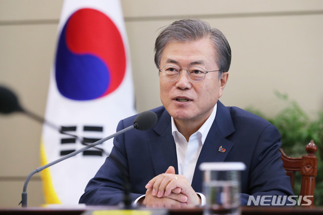 【서울=뉴시스】박진희 기자 = 문재인 대통령의 모습. 2019.04.04. (사진=청와대 제공) photo@newsis.com