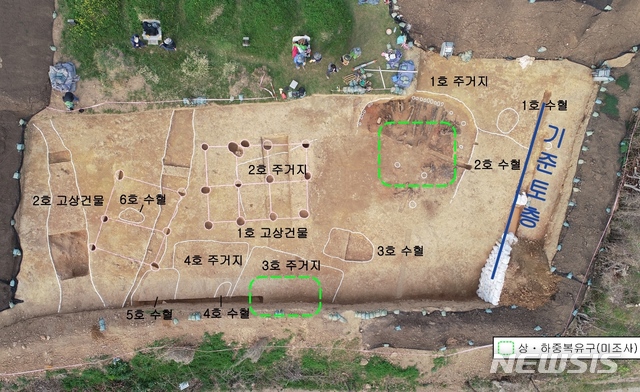 【김해=뉴시스】김상우 기자= 경남 김해시는 가야시대 유하리 유적지에서 3~4세기 지배층 생활상을 알 수 있는 제사유적 마을 방어시설을 발굴했다고 10일 발표했다. 2019.04.10 (사진=김해시 제공) photo@newsis.com
