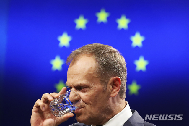 투스크, EU 정상들에 브렉시트 장기 연장 촉구