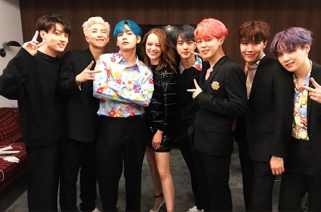 방탄소년단 & 에마 스톤 ©빅히트