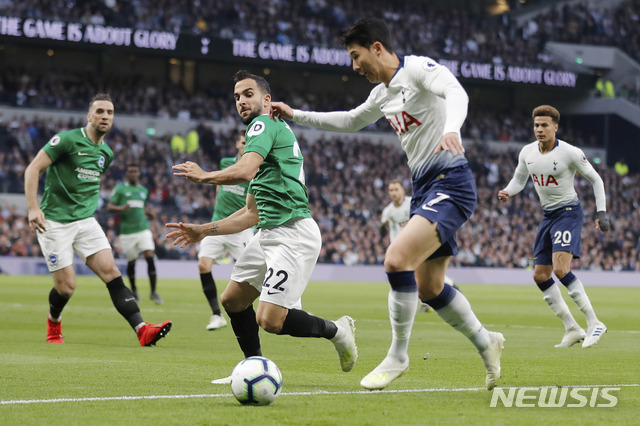 '손흥민 90분' 토트넘, 브라이튼에 극적인 1:0 승리 