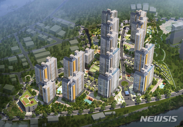 【서울=뉴시스】광주 초월읍 대쌍령리 조감도(사진= 쌍용건설 제공)