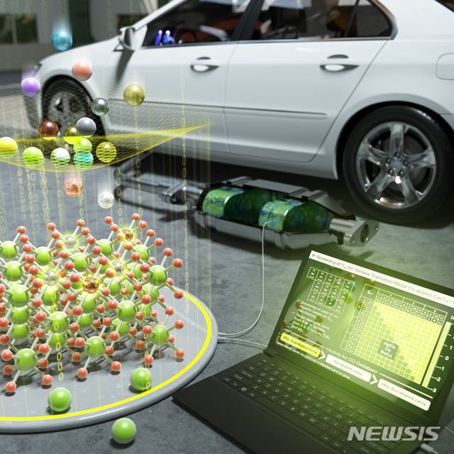 【포항=뉴시스】강진구 기자 = 포스텍(총장 김도연)은 화학공학과 한정우 교수·박사과정 김형준 씨 팀이 저온에서 배기가스를 효과적으로 줄일 수 있는 고효율 촉매를 개발하는 데 성공했다고 28일 밝혔다.사진은 이 연구결과가 게재된 촉매 과학 분야 세계적 권위지인 켐캣켐(ChemCatChem) 표지.2019.04.28.(사진=포스텍 제공) photo@newsis.com