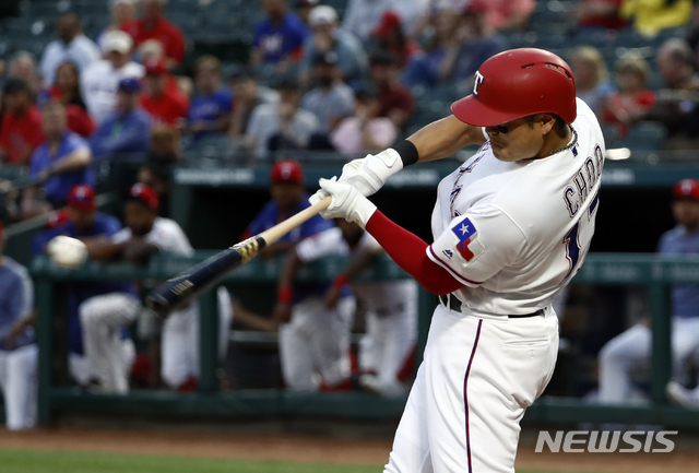 추신수, 8경기 연속 안타…텍사스 석패