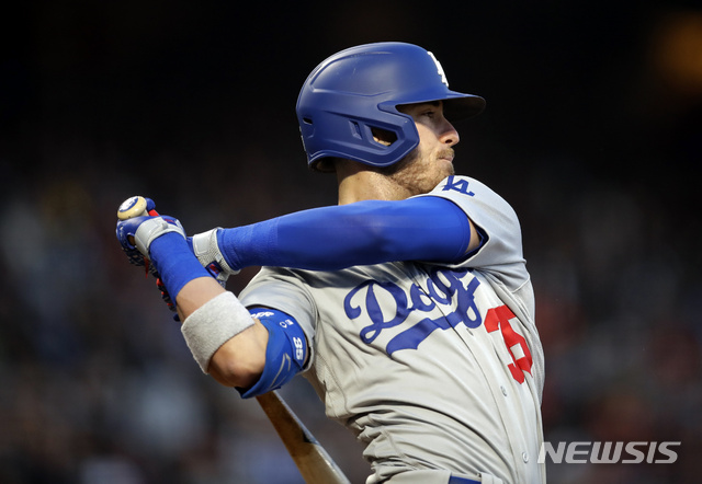 【샌프란시스코(미국)=AP/뉴시스】 LA 다저스 코디 벨린저