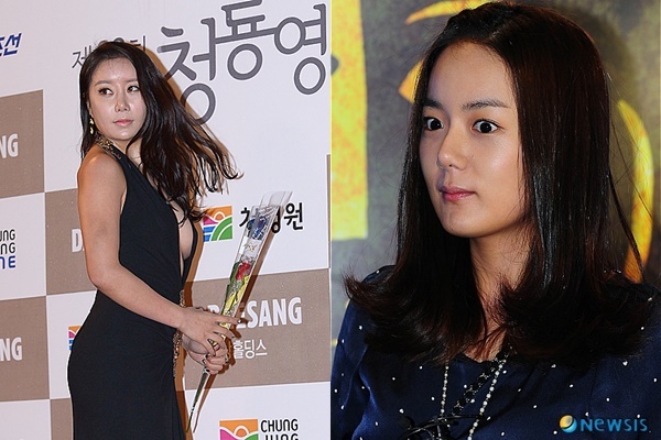 하나경(왼쪽), 강은비
