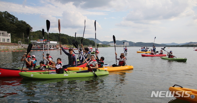 구미 낙동강 수상레포츠체험센터 16일 개장 (사진=구미시 제공)