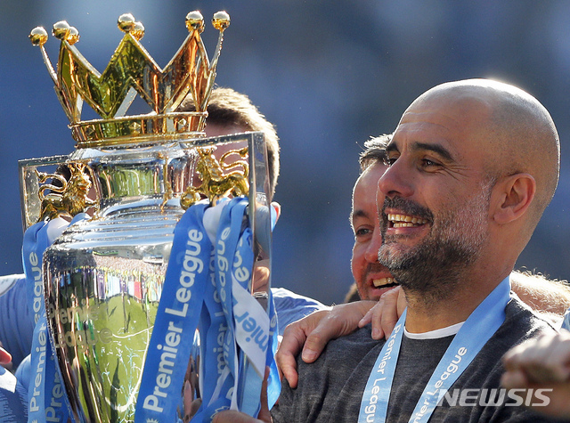 【브라이튼(영국)=AP/뉴시스】 펩 과르디올라