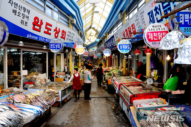 태백시 황지자유시장. (사진=뉴시스 DB)