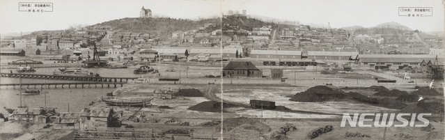 1920년대 인천항 파노라마 사진, 인천광역시 화도진도서관