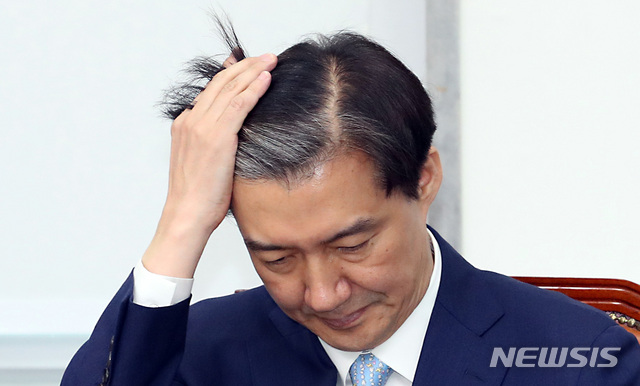 【서울=뉴시스】이종철 기자&nbsp; =조국 청와대 민정수석. 2019.05.20. jc4321@newsis.com