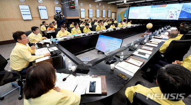 【안동=뉴시스】지난 21일 개최된 '2019년 을지태극연습 최종보고회' 모습. (사진=뉴시스 DB)