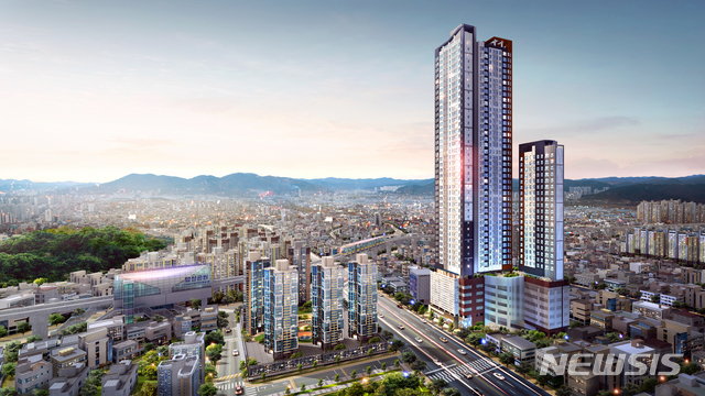 대구역 경남 센트로팰리스 시가지 전경 투시도