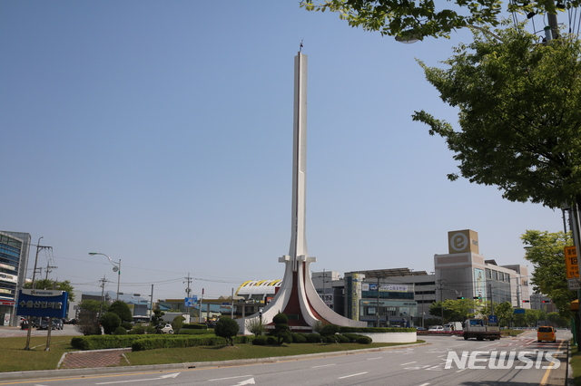 경북 구미공단 진입로에 있는 수출탑 (사진=뉴시스 DB)
