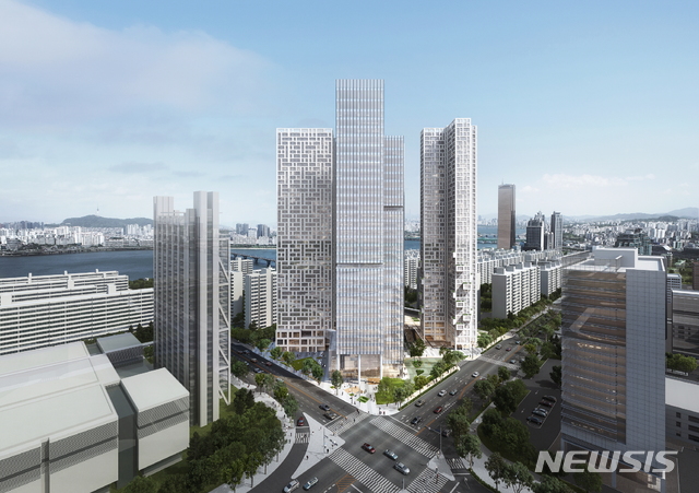 【서울=뉴시스】여의도 MBC 부지 복합개발 프로젝트 '브라이튼' 조감도