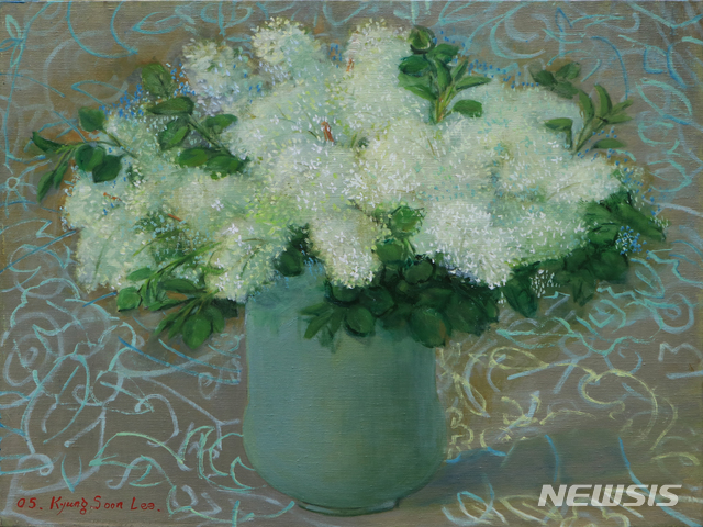 【서울=뉴시스】이경순 '데코룸, 밀고 당기는 꽃의 리듬'