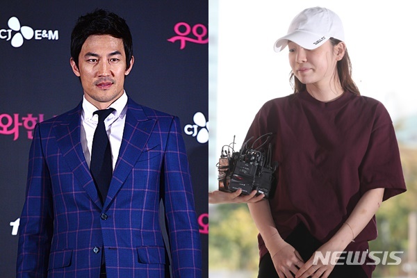 한정수(왼쪽), 구하라