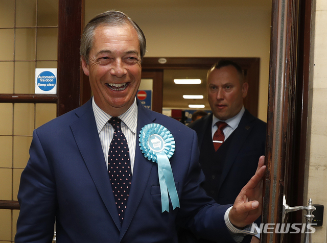 英 유럽의회 선거서 '극우' 브렉시트당 선두 