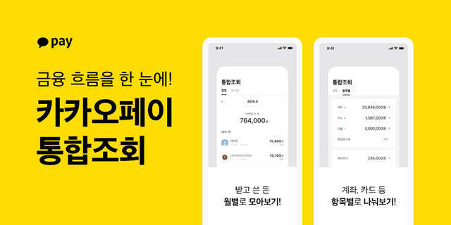 카카오페이 통합조회 출시…"지갑 사정 한눈에 보세요"