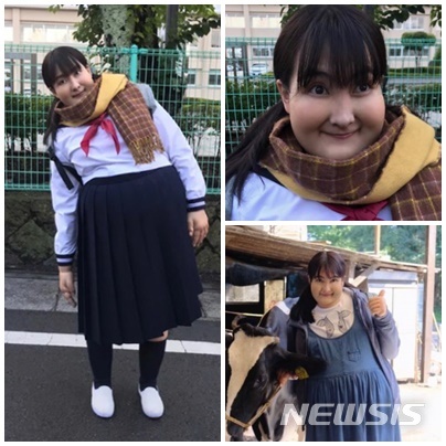 강지영, 미녀는괴로워처럼···일본영화에서 100㎏ 여고생