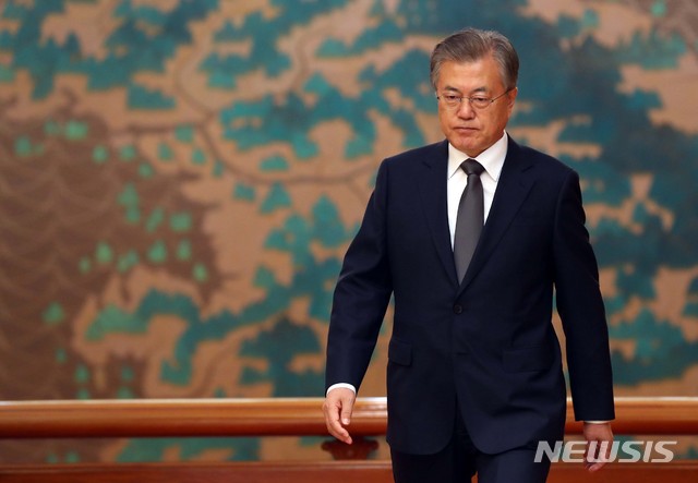 【서울=뉴시스】문재인 대통령의 모습. (사진=뉴시스DB). 2019.05.31. photo1006@newsis.com