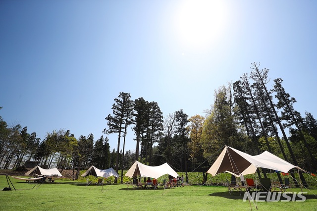 【서울=뉴시스】롯데아라이리조트 '캠핑 그라운드'