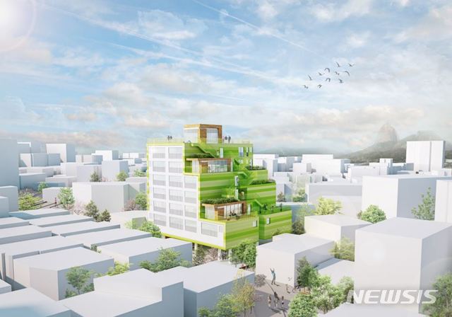 【서울=뉴시스】가로주택정비사업에서 임대주택을 확보하고 용적률 인센티브를 받아 사업을 추진하는 서울지역 첫 사례가 나왔다. 2019.06.04. (조감도=서울시 제공)
