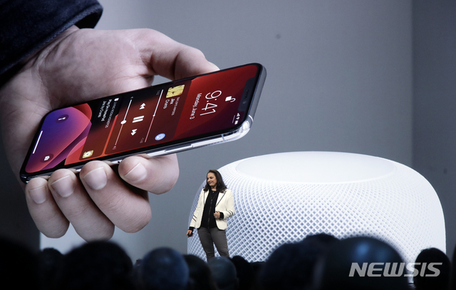 【산호세(캘리포니아주)=AP/뉴시스】애플이 지난 6월3일 미 캘리포니아주 산호세에서 개발자대회를 열고 있다. 2019.08.17