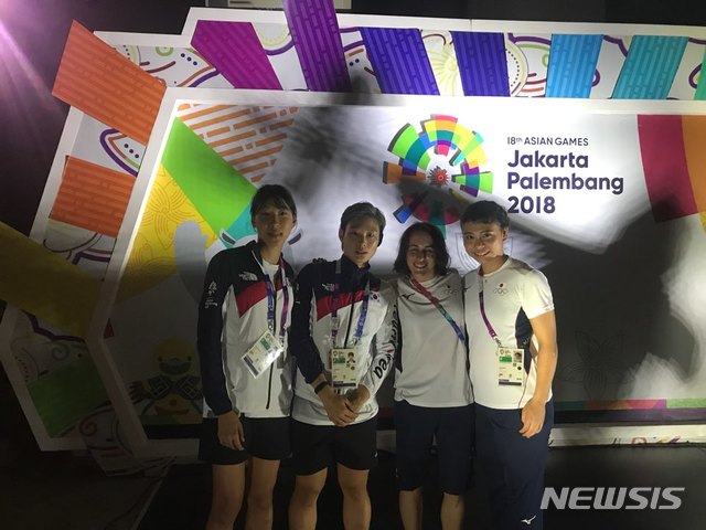 【울산=뉴시스】박수지 기자 = 카바디 국가대표이자 울산대학교 전기공학부 의공학전공 3학년 우희준(25) 씨는 지난 4월 15일 부산 해운대그랜드호텔에서 열린 미스코리아 부산·울산대회에서 선을 차지했다. 사진은 2018 아시안게임 참가 당시 모습. 2019.06.12. (사진=울산대학교 제공).&nbsp; photo@newsis.com. 