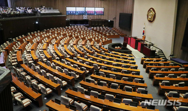 【서울=뉴시스】국회 본회의장. (뉴시스 DB)