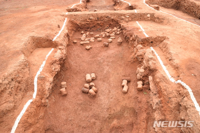 부안 유천리 청자 요 1호 가마 소성실 