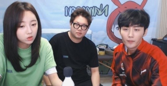 왼쪽부터 BJ 외질혜, 감스트, 남순