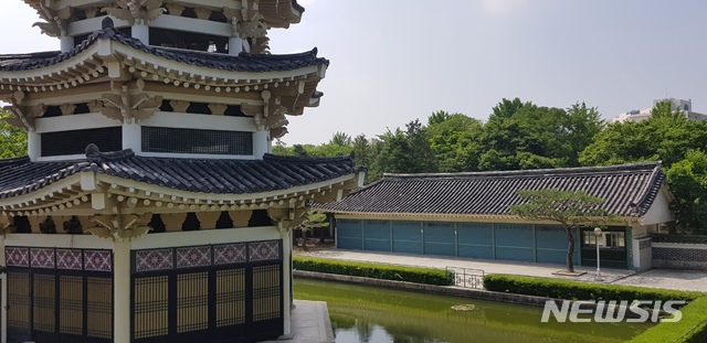 【경주=뉴시스】 이은희 기자= 경북관광공사가 매각할 경주 보문관광단지 한옥 상가 일부. 2019.06.20. leh@newsis.com