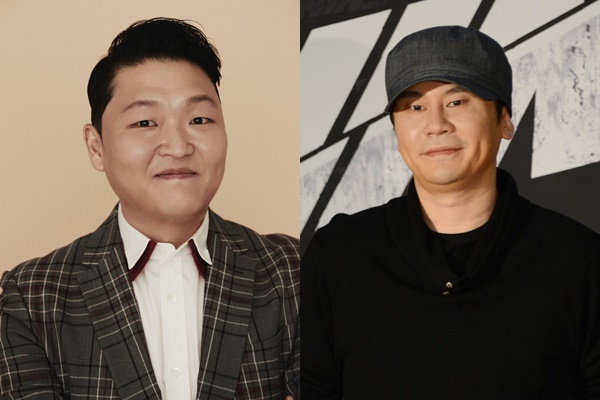 싸이(왼쪽), 양현석