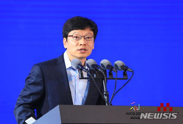 [서울=뉴시스]박미소 기자 = '8조 부호' 권혁빈 스마일게이트 그룹 창업자 겸 최고비전제시책임자(CVO)의 재산분할 이혼 소송이 다음 달 본격적으로 시작된다. 사진은 권 CVO. 2019.06.27.(사진=WCG 제공) photo@newsis.com